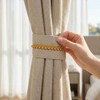 HINZIC 2.3 Yards Gold Pearl Beaded Fringe Trim, 0.5 Inch