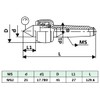 vidaXL MT2 Revolving Live Center - High Precision Durable Steel