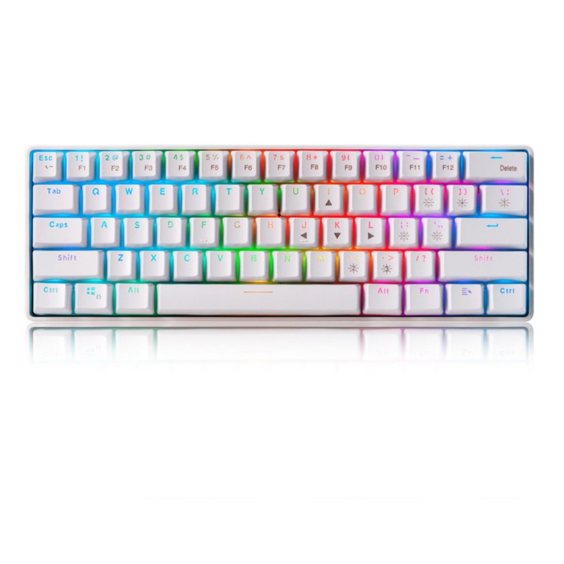 61 Keys Dual Mode Mechanical Keyboard RGB Backlight High Special