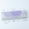 PBT Keycaps 142 Keys Purple Dream Bunny Keycaps Dye-Sublimation Cute