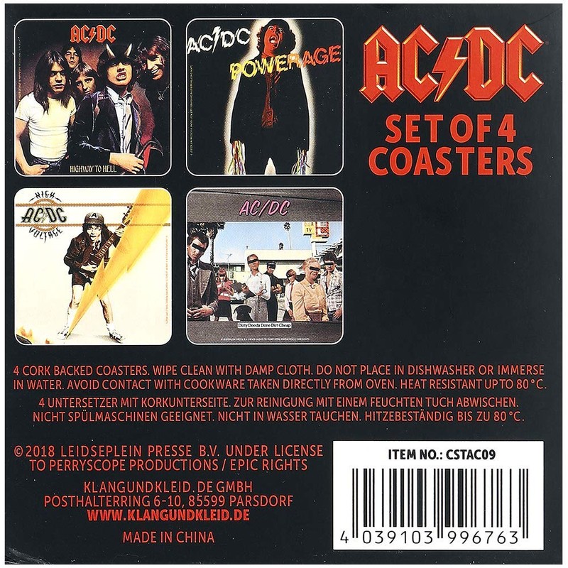 KlangundKleid.de AC/DC Untersetzer Standard Coaster