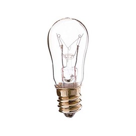 Satco S4717 130V 2/Card Candelabra Base 6-Watt 6S6 Light Bulb, Clear