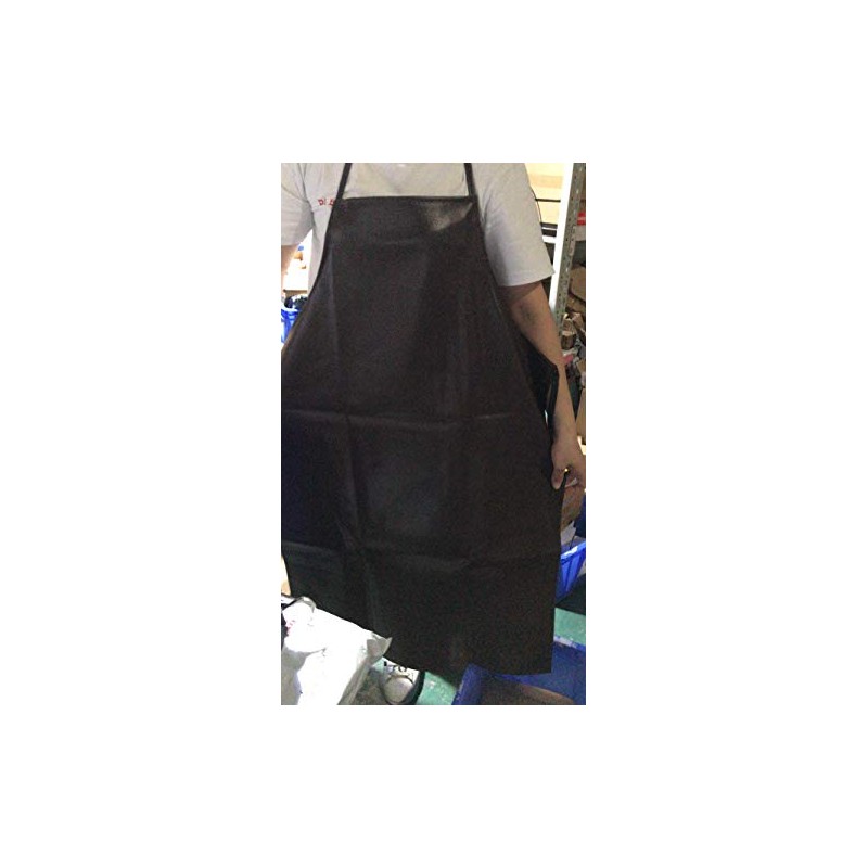 Durable Leather Aprons Waterproof Oilproof Aprons with Polyester Base Cloth