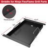 Griddle Plate for Ninja FlexFlame PG300 Grills, Nonstick Half Griddle