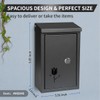 Wall Mount Key Drop Box, with Key Lock & Flip