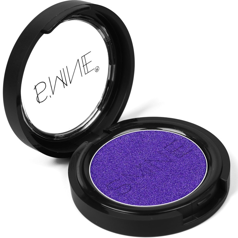 IS'MINE Single Purple Shimmer Eyeshadow Powder Palette High Pigment, Longwear,