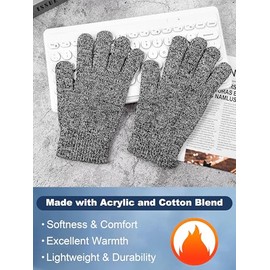 Cooraby 12 pares de guantes mágicos de invierno elásticos y cálidos con bolsa de almacenamiento de malla para hombres o mujeres