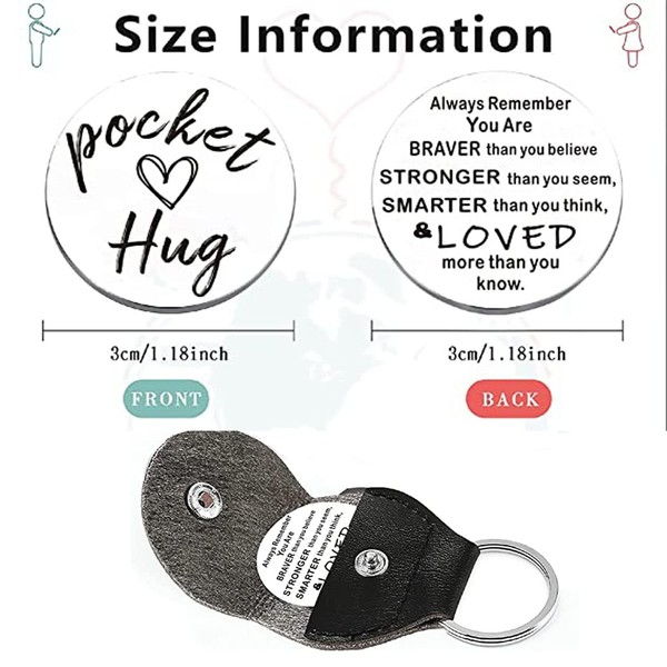 Pocket Hug Token Gift, Hug in A Box, Long Distance Relationship Gifts Mothers Day Gifts, Thinking of You Gifts Friendship Gifts Bereavement Gifts Get Well Soon Gifts for Men
