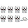 CHGCRAFT 8 Pcs Skull License Plate Screw Skull License Plate
