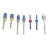 7pcs Nail Drill Bit Home Salon Portable Ceramic Cuticle Remover