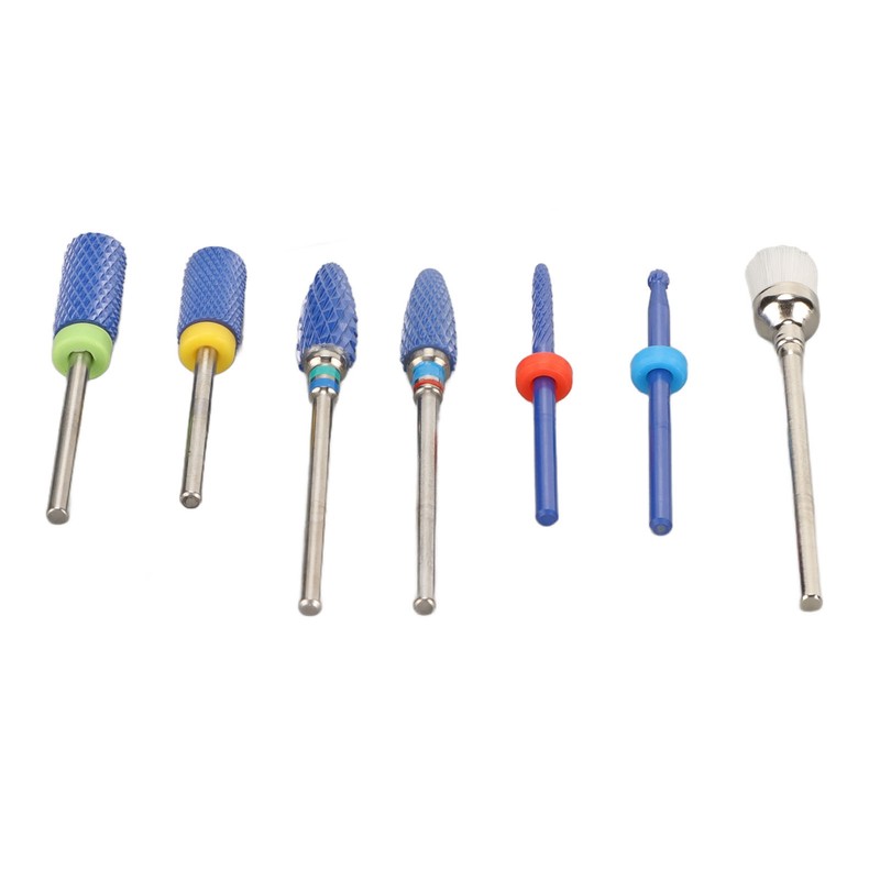 7pcs Nail Drill Bit Home Salon Portable Ceramic Cuticle Remover