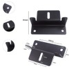 Solar Panel Mount Set of 4 in Black, High-Quality Z-Angle