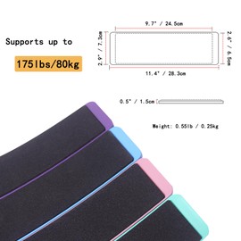 Rectangular Turning Boards for Dancers - Blue Pirouette Board for Skater - Improve Your Turns, Balance, and Stability Home Dance Equipment
