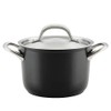 Circulon Ultimum Nonstick Sauce Pan/Saucepan with Lid, 3 Quart, Black