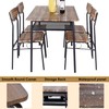 soges 5 Piece Dining Table Set for 4 Person, Kitchen