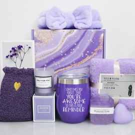 Regalos de Cumpleaños para Mujeres,Canasta de Spa Relajante para Mujer,Paquete de cuidado personal para mujeres,Regalo de San Valentín,Regalos para...