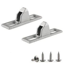 E-outstanding 2 Pcs Sliding Door Keeper Sliding Glass Door Lock Keeper with 4 Screws