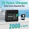 12V 20Ah LiFePO4 Lithium Battery, 2000+ Deep Cycles Rechargeable Battery,
