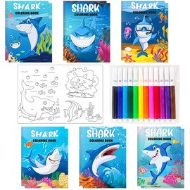 LaVenty Ocean Drawing Books Underwater World Party Bags Children's Birthday Party Favours Pen Notepad Party Bags Sea Animals Gift Children's Birthday Pinata Filling Boys