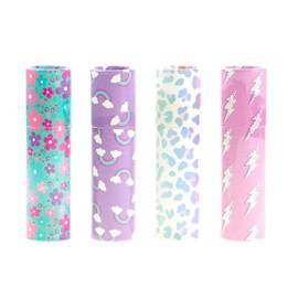 4pc Lip Balm Set – Nourishing & Soothing Lip Care for Kids, Fun Flavored Tinted Lip Balms with Twist-Up Design