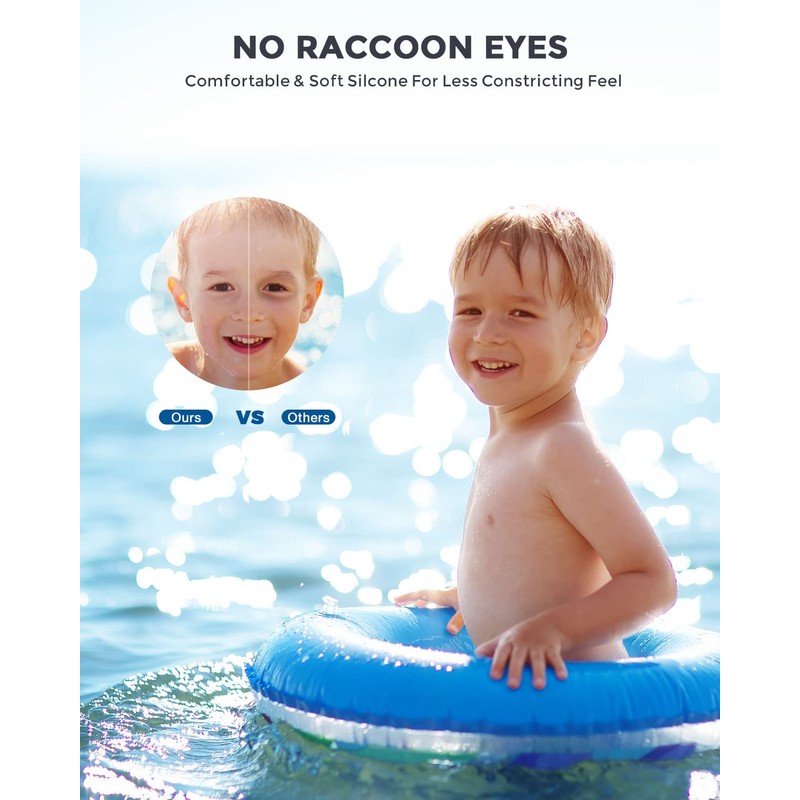 OMID Kids Swim Goggles, P2mini Polarized Swimming Goggles Comfortable for