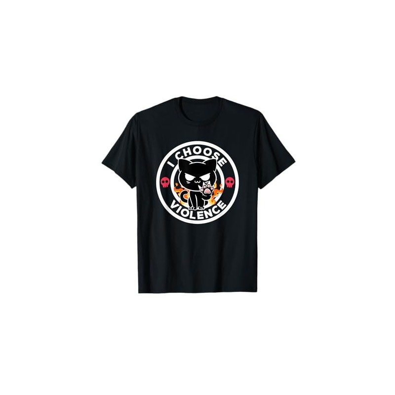 I Choose Violence Today Cat Irony And Sarcasm Funny Cat