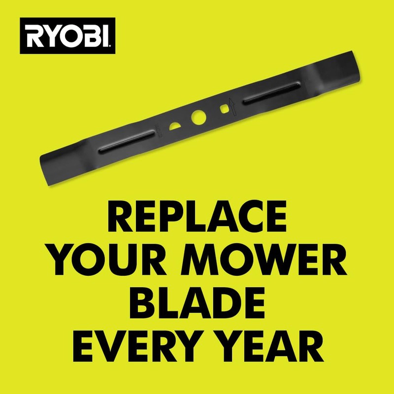 RYOBI AC04029 20" Lawn Mower Replacement Blade, Black