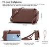RONSIN Leather Wallets for Women Purse Crossbody Bag with RFID