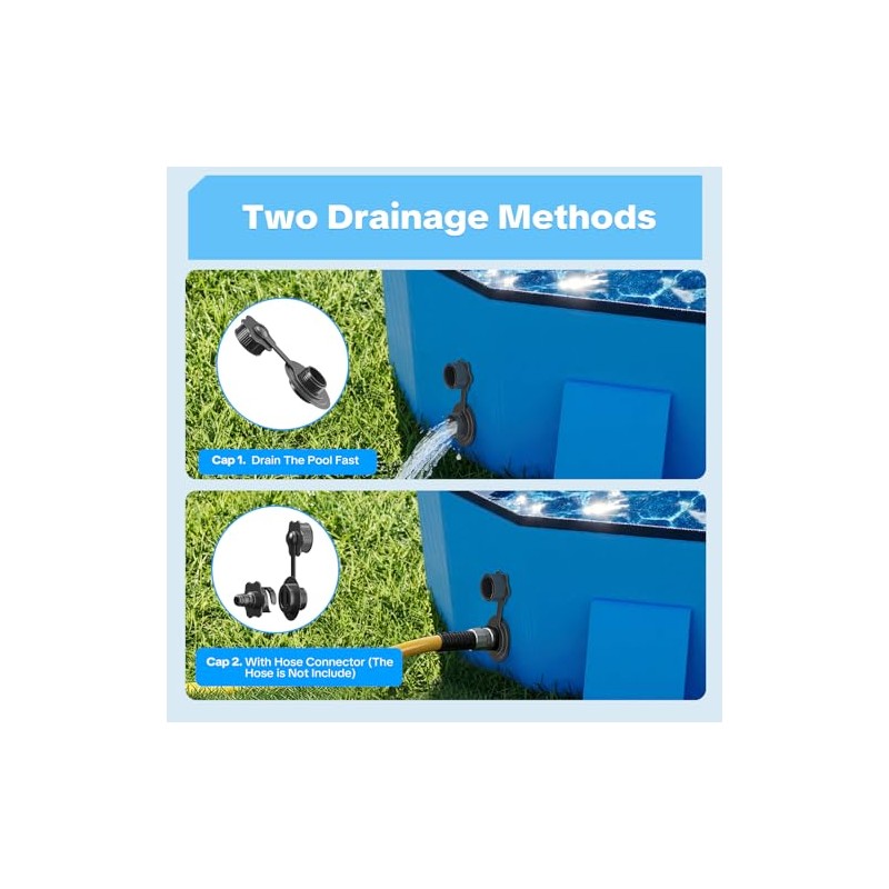Raxurt Foldable Dog Pool, 82'' Extra Large Dog Pool for