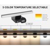 Joossnwell Black Bathroom Vanity Light Fixtures Dimmable 5CCT LED Bathroom