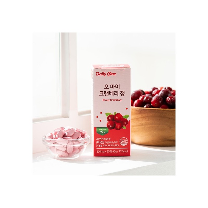 Daily One Oh My Cranberry Tablets Urinary Tract Health 500mg