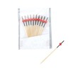 06168 6949300 Bamboo Southern Tenkushi 3.5 inches (9 cm), Red/Black, Pack of 10