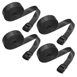 KVAEY 4 PCS Cam Buckle Tie Down Straps, 13.1' × 1" Adjustable Lashing Straps with Alloy Cam Buckle, Heavy Duty Durable Secure Buckle Straps for Cargo Luggage Trailer Motorcycle Truck