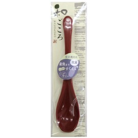 Aoba Spoon, Antibacterial, Vermilion, Red, Scoop to the End