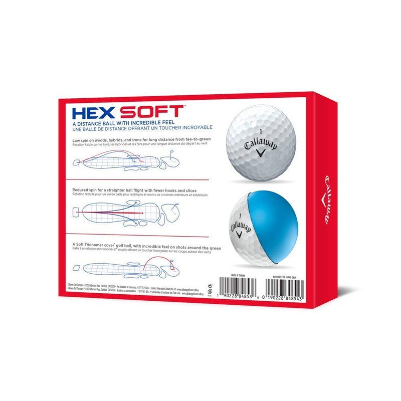 Callaway Golf Hex Soft Golf Balls 2019, White
