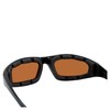 Birdz Eyewear Oriole Padded Motorcycle Riding Sunglasses Black Frame with