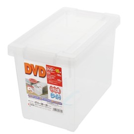 Tenma Storage Box with Lock & Divider, Easy-To-Use, Clear Case for Viewing Contents, Fits DVDs, Light Size W 6.9 x D 11.8 x H 8.3 inches (17.5 x 30 x 21 cm)