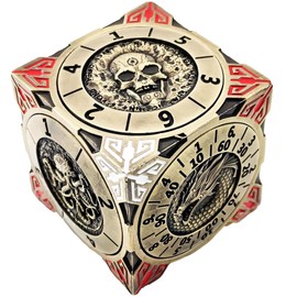 Hokant DND Spinner Dice 7-in-1 Metal D&D Dice Set, Unique Polyhedral Dice Spinner for Dungeons and Dragons, Cool 3D Relief for Tabletop Role Playing Game, DND Gifts for DM & Players