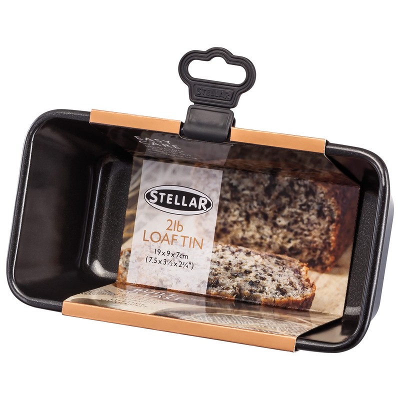 Stellar SB63 1Lb Non-Stick Loaf Tin, Dishwasher Safe 19cm x