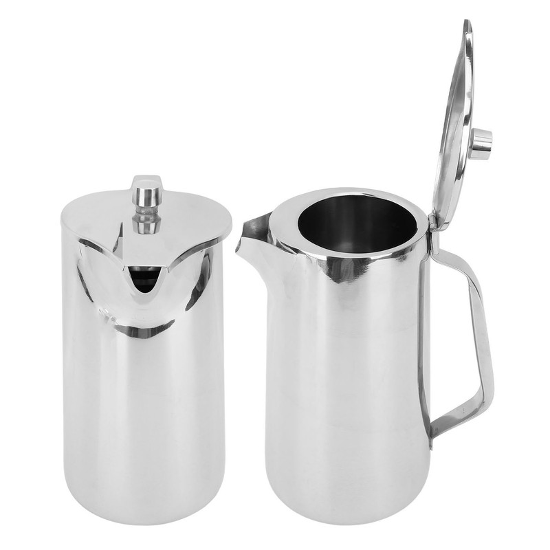 Stainless Steel Teapot 2L Water Pitcher with Ergonomic Handle Juice