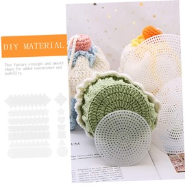 Gatuida 70 Sheets Plastic Mesh Embroidery Sheet Versatile DIY Cross Stitch Material for Crafting Easy to Cut Shapes Lightweight Plastic Canvas for Coasters DIY Projects