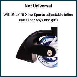 Xino Sports Replacement Brake, Whole Brake Assembly with TPR Rubber Pad, 1 Piece - Will Fit Inline Skates ONLY - NOT for 2 in 1 Combo Skates - NOT Universal