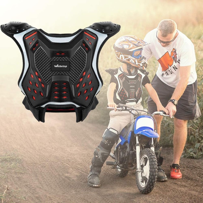 Webetop Youth Chest Protector Motocross Armor for Dirt Bike Motorcycle