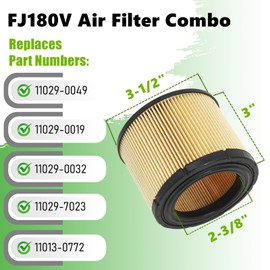 Gewxgzo FJ180V Air Filter Tune Up Kit Replace for Kawasaki 11029-0032 11029-0019 11029-7023 11029-0049 Oil Filter Spark Plug
