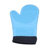 Silicone Oven Mitts with Cotton Heat Insulated Anti Scalding Baking