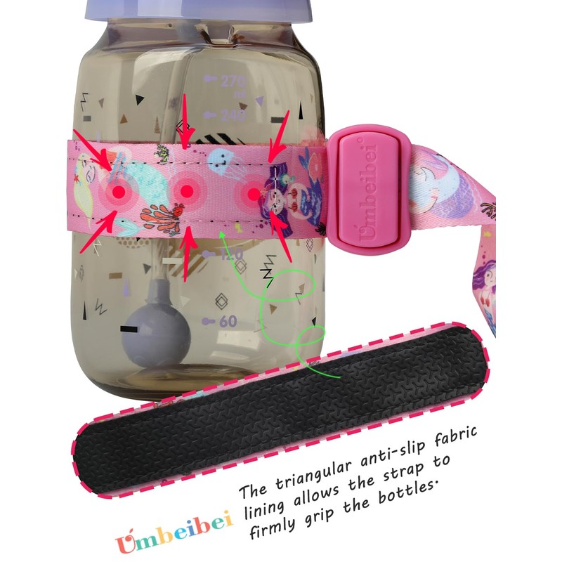 UMBEIBEI Sippy Cup Straps, 2pcs Bottle Leash, Toys Strap with