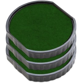 COLOP E/R40 Non-Toxic, Water Based Premium Replacement Pad for Printer R40 Stamp - Pack of 3 - Green