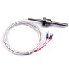 ATOPLEE 1pc Temperature Sensor Probe,Stainless Steel Waterproof Pt100 Ohm Probe