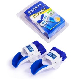 YXHUPOT Ballenzeh-Korrektorschiene, Hallux Valgus Big Toe Ausrichtungsgerät, Blau und Weiß, Universalgröße