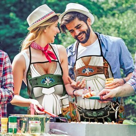 SZZLXYMT Men Funny Oktoberfest Apron Sexy Roman Apron Men Oktoberfest Apron (Black)